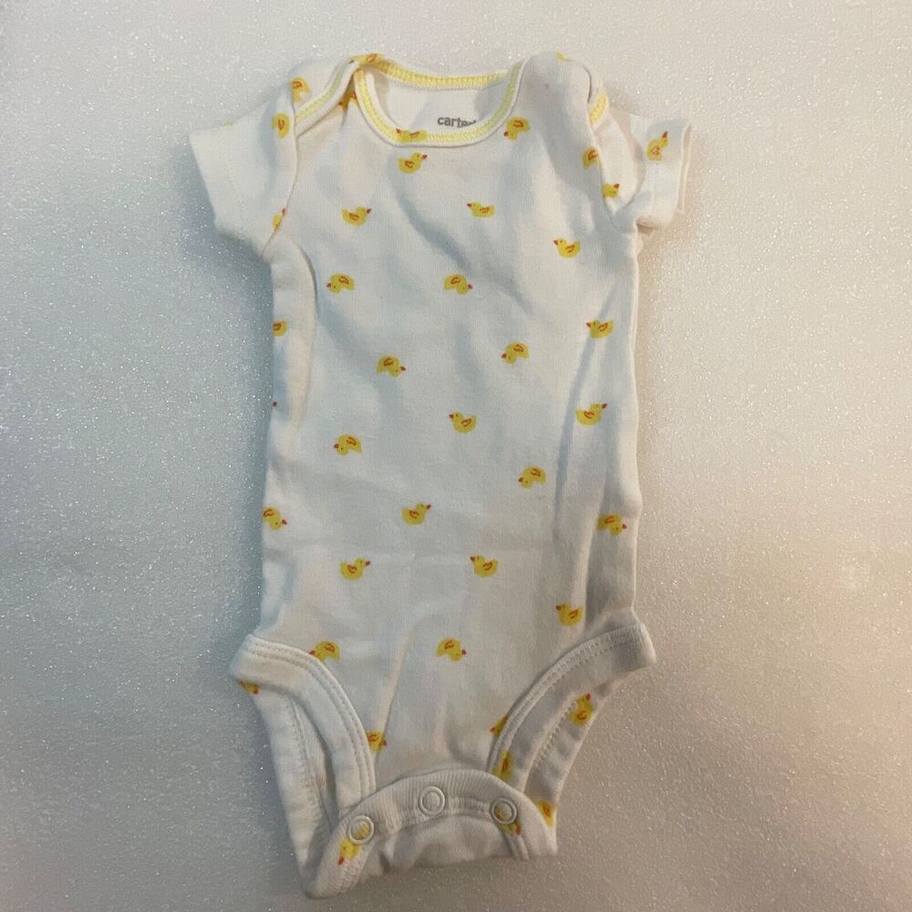 Carter's Newborn 0-3 Months One Piece Rubber Ducky Print GnuFashion